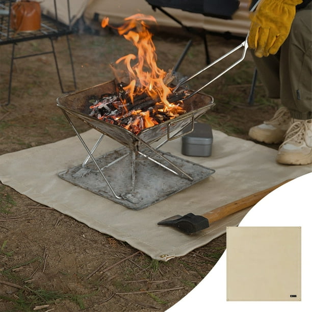 Ganfancp Picnic Barbacoa Ignífugo Tela Fibra de Vidrio Ignífugo Tela Aislante Estera Ofertas y Liquidaciones 1* Alfombrilla Aislante