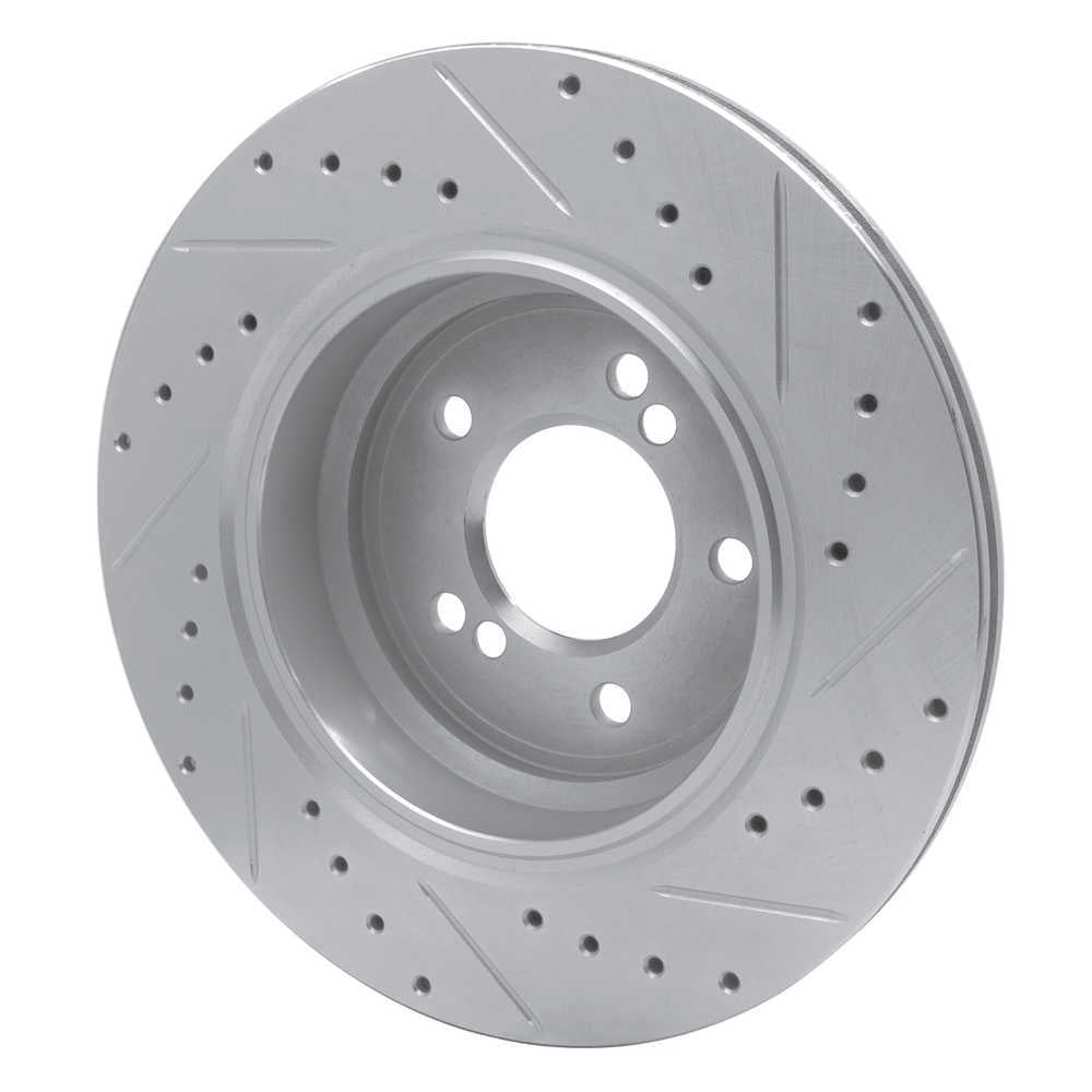 Dynamic Friction Company 631-31050L DFC Brake Rotor - Drilled And Slotted - Silver
