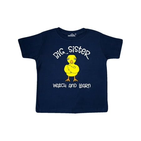 

Inktastic Big Sister Chick White Text Gift Toddler Toddler Girl T-Shirt
