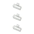 thumbnail image 1 of maskred Pinces de Mode Grand Style Simple à Portée de Main Style Simple Robuste Exquis Accessoires Barrettes pour Femmes Blanc/rectangle 3Set, 1 of 6