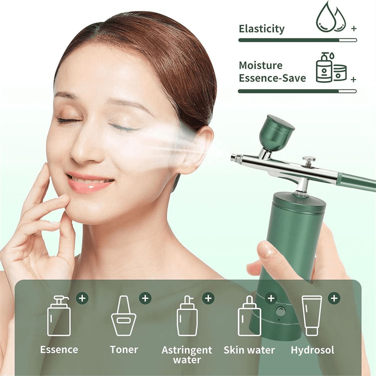 Upgraded Airbrush Set with Air Compressor Cordless Automatic Airbrush Set Handheld Rechargeable AirBrush