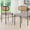 Light Gray, variant on MAYEERTY 2-Pack Black Modern Upholstered Dining Chairs, Rattan Back, Metal Legs, Kitchen Accent