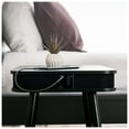 thumbnail image 3 of DecorTech Rectangular End Table with Bluetooth Speaker and USB Charging Port, Black, 3 of 12