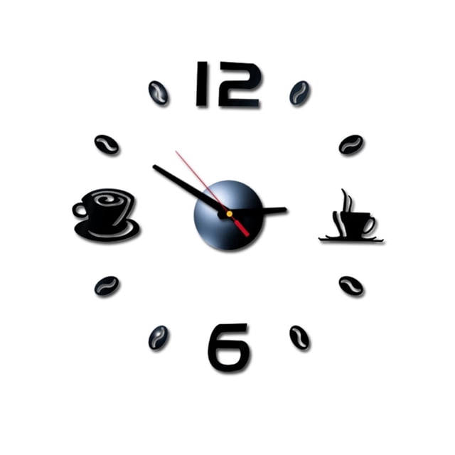 Números DIY 3D Reloj Adhesivos de pared Acrílico Hogar Romano Mural Reloj