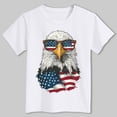 thumbnail image 4 of Kids T-Shirt 2-14 Years American Flag Patriotic Print 4th of July Independence Day Outfit Casual Summer Tee Soft Lightweight Stylish Cute Trendy(9-10 Years,A94-White), 4 of 5