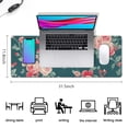 thumbnail image 5 of Long Mouse Pads for Desk,Pioneer Flower Floral Print Pattern Desk Mats on Top Of Desks, Desk Mouse Pad Extra Large with 3mm Non-Slip Base and Stitched Edge for Gaming,Office,Work,Home 31.5"x11.8", 5 of 6