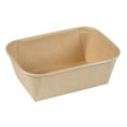 thumbnail image 3 of Matsuri Vision 26 oz Rectangle Kraft Paper Sushi Container - 6 1/2" x 4 3/4" x 2 1/4" - 100 count box, 3 of 11