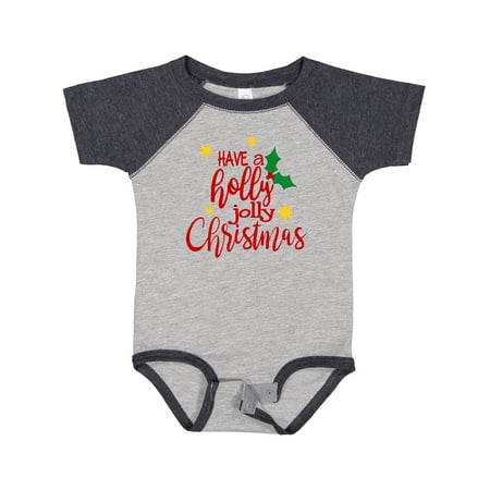 

Inktastic Holly Jolly Christmas with Yellow Stars Gift Baby Boy or Baby Girl Bodysuit