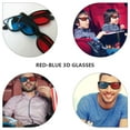thumbnail image 5 of 20 gafas 3D portátiles de plástico con lentes rojas y azules y montura negra para cine., 5 of 5