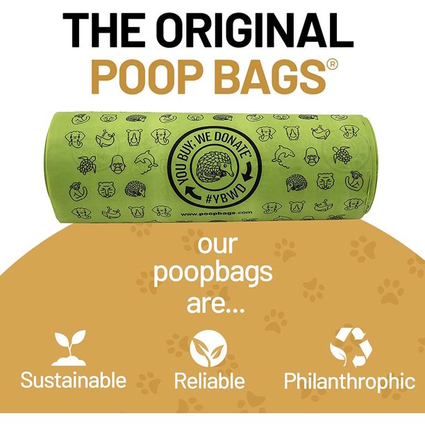 200 count compostable bulk roll 8 x 13 inches, poopbag, waste bag