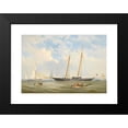 thumbnail image 2 of Charles Gregory 24x17 Black Modern Framed Museum Art Print Titled - The Royal Yacht Squadron Schooner Viking at Anchor off Cowes (1863), 2 of 5
