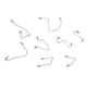 thumbnail image 4 of Collar de acero Inoxidable Fernando Extensores de Cadena Plata 8 Piezas, 4 of 8