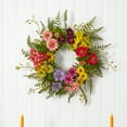 thumbnail image 5 of Nearly Natural Floral Polyester Wreath, 22" (Assorted Colors), 5 of 5