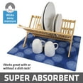 thumbnail image 2 of Drymate XL Dish Drying Mat, Oversized (19”x24”), Low-Profile, Super Absorbent, Quick Dry Fabric, Waterproof & Slip-Resistant, for Kitchen Counter, Trimmable, Easy to Clean (Medicine Blue), 2 of 7