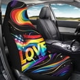 thumbnail image 4 of Uourmeti Car Seat Covers Premium Front Car Seat Cover Polyester Personalized, Suitable for Automobile Van, LOVE, 4 of 6