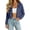 Navy, variant on Maean Women's Crop Zip up Hoodies Coat Casual Hooded Sweatshirts Fall Cargo Jacket with Pockets