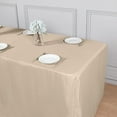 thumbnail image 6 of BalsaCircle 6 feet Nude Fitted Polyester Tablecloth, 6 of 8