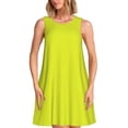 thumbnail image 1 of Fotbe Yellow Vestido de Verano sin Mangas para Mujer – Vestido Midi Línea A, Estilo Camiseta Floral, Vestido Playero Casual y Fluido, 1 of 7