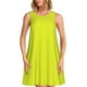 thumbnail image 1 of Balery Yellow Vestidos de verano para mujer con estampado: vestido holgado sin mangas, vestido playero informal y cómodo para días calurosos., 1 of 7