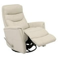 thumbnail image 5 of Home Square Leather Manual Swivel Glider Recliner in Ivory - Set of 2, 5 of 7