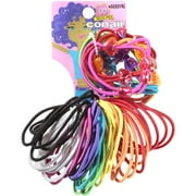Conair No Metal Heart Motif Elastics, 60 Pack