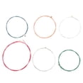 thumbnail image 1 of Miangastore Crisp Sound Assorted Color Guitar String Set 6Pack 0.3X32In, 1 of 8