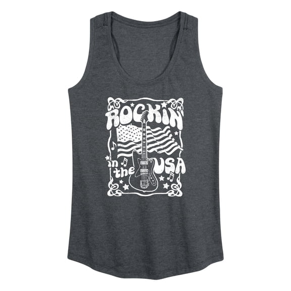 Instant Message - Rockin In The USA - Women's Racerback Tank Top