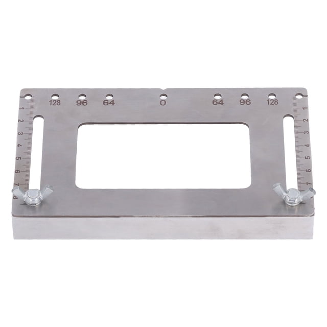 Handle Punching Positioner, Hole Punch Locator 7 Hole Distance Small Size Accurate Scale for Cabinet