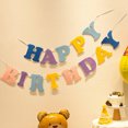 thumbnail image 1 of Banderines de feliz cumpleaños Ins, banderines de fiesta de fieltro DIY coloridos, 1 of 4