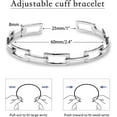 thumbnail image 4 of 14K Gold-Plated Chunky Chain Fashion Adjustable Link Bracelet, Charming Jewelry Gift for Women, 4 of 5