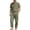hgg0160-Army Green, variant on Two Piece Sets Mens 2026 Short Sleeve Button Down Shirt Cargo Pants Outfit Utility Pockets Solid Casual Comfort Suit