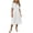 White 10, variant on Karymi Fake Linen Shirt Midi Dress, Collared V-Neck Short Sleeve Pleated Loose A-Line Dress, Solid Casual Summer Flowy Dress Spring Dresses for Women 2026