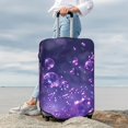 thumbnail image 7 of Susaid Purple Bubble Abstract Art Print Elastic Washable Suitcase Cover with Hidden Zipper, Fits 18-32 Inch Luggage for Protection During Travel-Medium, 7 of 7