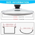thumbnail image 6 of Hautllaif  8 Inch Glass Lid for Frying Pan Tempered Glass Pot Lid with Stainless Steel Rim for 8 Inch Frying Pan Wok Pot Skillet, 6 of 7