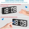 thumbnail image 3 of Multi-Funtional Home Bedroom Kids LED Change Digital Glowing Alarm Clock, 3 of 8