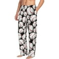 thumbnail image 2 of Xecao Cute Baseball Men's Straight Lounge Pajama Pants: The Ultimate in Comfortable Sleepwear, 2 of 9