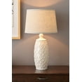 thumbnail image 1 of Amaryllis Silvered White Table Lamp, 1 of 6
