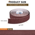 thumbnail image 2 of Uxcell 1" x 20Ft Sandpaper Roll, 60 Grit Emery Cloth Roll Abrasive Sandpaper Aluminum Oxide Sand Paper for Wood Furniture Floor Automotive Plumbing Finishing Metal Polishing, 2 of 7