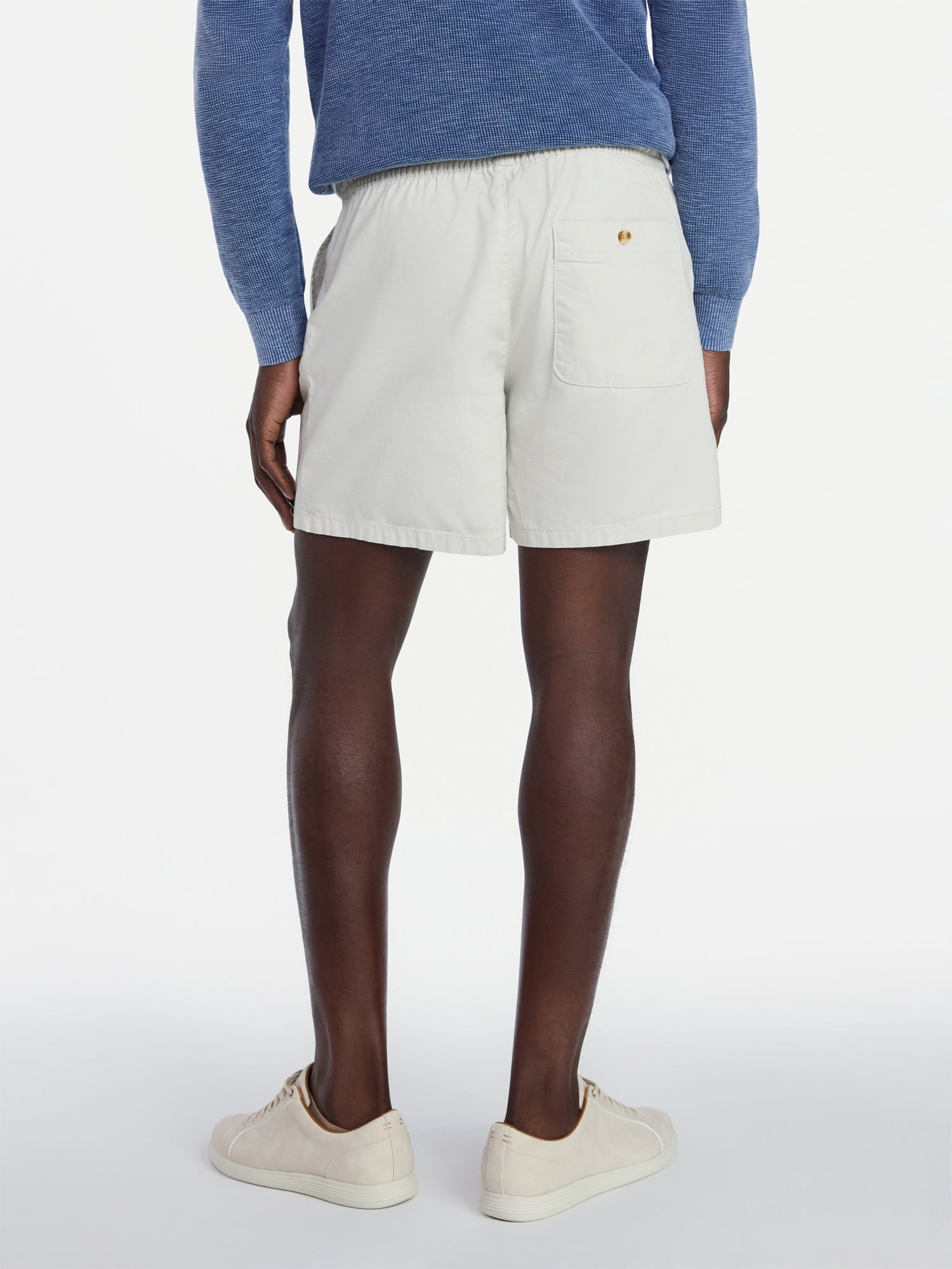 George Men's & Big Men's Modern Fit Slub Pull On Shorts, 6", 8" Inseams, Sizes S-3XL