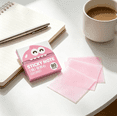 thumbnail image 4 of Transparent Glitter Sticky Notes 80 Sheets, Pull Out Self Adhesive Memo Pads, 3.1X3.1 Inch See Through Note For Planner & Notebook Marking (Peach), 4 of 5