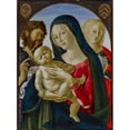 thumbnail image 3 of Neroccio di Bartolommeo de' Landi 19x24 Black Modern Framed Museum Art Print Titled - Madonna and Child with St. John the Baptist and St. Mary Magdalene (1495), 3 of 5