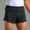 Black, variant on WIZUTIZ Mens Shorts, Men Solid Fashion Pockets Sports Elastic Mid-waist Lace-up Middle Waist Shorts Sale