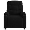 thumbnail image 5 of vidaXL Fauteuil Inclinable de Massage en Tissu Noir, 5 of 5
