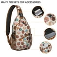 thumbnail image 2 of Summer Ice Cream Food Pattern Cute Sweet Treats Sling Backpack for Travel Cycling Hiking Lightweight, 2 of 6
