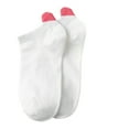 thumbnail image 5 of 1 Pair Non-slip Elastic Low-tube Ankle Socks Cute Heart Stitching Girl Short Socks, 5 of 7