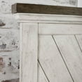 thumbnail image 2 of Steve Silver Bear Creek Rustic Ivory Queen Panel Bed, 2 of 8