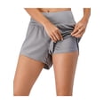 thumbnail image 2 of Women's Running Shorts Fitness Workout Athletic Shorts with Pockets, Grey, Small, 2 of 6