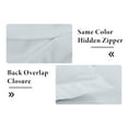 thumbnail image 6 of ROYALE LINENS White Duvet Cover Queen Size - Queen Duvet Cover Set - 3 Piece Double Brushed Queen Duvet Covers with Zipper Closure, 1 Queen Duvet Cover 90x90 inches and 2 Pillow Shams (Queen, White), 6 of 8