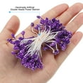 thumbnail image 4 of Uxcell 5mm Double Heads Flower Stamen, Artificial Lavender Flower Pistil Matt for DIY Christmas Decor, Purple 450 Pcs, 4 of 5
