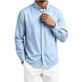 thumbnail image 2 of LIBRCLO Mens Shirts Long Sleeve Casual Button Down Shirts Work Dress Shirt with Pocket, 2 of 8